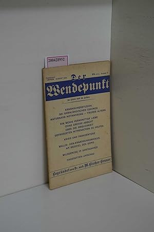 Seller image for Der Wendepunkt im Leben und im Leiden XX. Jahrgang, Nr. 9, August 1943 for sale by ralfs-buecherkiste