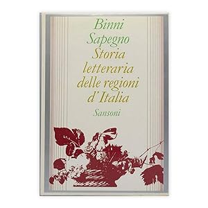 Binni Sapegno - Storia letteraria delle regioni d'Italia