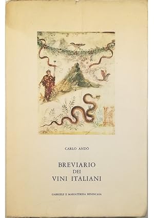 Bild des Verkufers fr Breviario dei vini italiani zum Verkauf von Libreria Tara