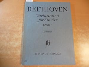 Variationen fur Klavier. Band II. - Urtext - (Hrsg.) von Mitarbeitern des Beethoven-Archivs durch...