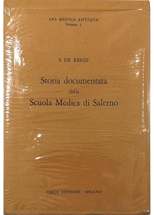 Imagen del vendedor de Storia documentata della Scuola Medica di Salerno a la venta por Libreria Tara