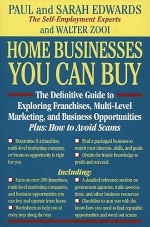 Imagen del vendedor de Home Businesses You Can Buy a la venta por Reliant Bookstore