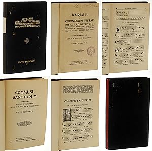 Seller image for Kyriale sive ordinarium missae. missa pro defunctis toni communes missae; toni V. gloria patri ad introit um; modus cantandi alleluia tempore paschali secundum octo tonos. conformis ed. Vaticanae a SS. D. N. Pio PP. X evulgatae, ed. Schwann D. for sale by Antiquariat Lehmann-Dronke