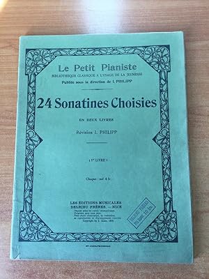 Seller image for LE PETIT PIANISTE bilbiothque classique  l'uasge de la jeunesse : 24 SONATINES CHOISIES en deux livres for sale by KEMOLA