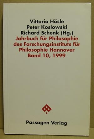 Bild des Verkufers fr Jahrbuch fr Philosophie des Forschungsinstituts fr Philosophie Hannover, Band/Nr. 10 zum Verkauf von Nicoline Thieme
