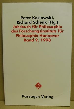 Seller image for Jahrbuch fr Philosophie des Forschungsinstituts fr Philosophie Hannover, Band/Nr. 9 for sale by Nicoline Thieme