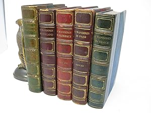 5 volume set: A WANDERER IN HOLLAND, (with) A WANDERER IN LONDON, (with) A WANDERER IN PARIS, (wi...