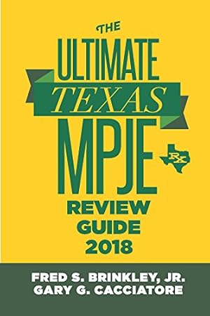 Immagine del venditore per The Ultimate Texas MPJE Review Guide 2018 venduto da Reliant Bookstore