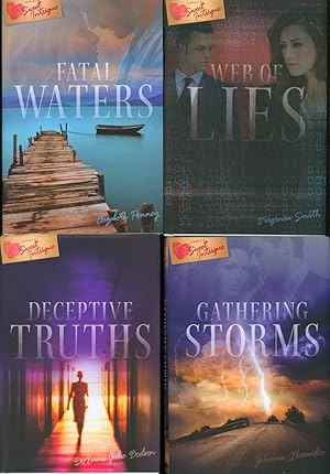 Lot of Four (4) Annie's Sweet Intrigue Mysteries: Gathering Storms; Deceptive Truths, Web of Lies...