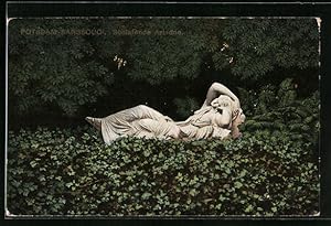 Bild des Verkufers fr Ansichtskarte Potsdam, Park von Sanssouci, Statue Schlafende Ariadne zum Verkauf von Bartko-Reher