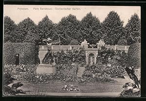 Imagen del vendedor de Ansichtskarte Potsdam, Park Sanssouci, Sizilianischer Garten a la venta por Bartko-Reher