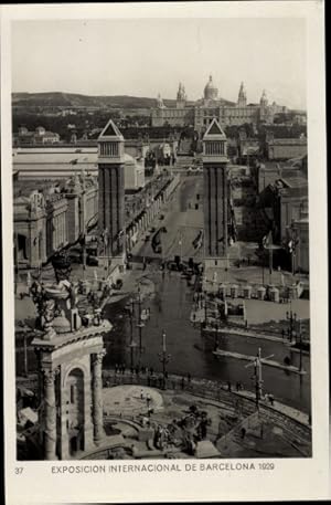 Ansichtskarte / Postkarte Exposicion Internacional de Barcelona 1929, Entrada a la Exposicion