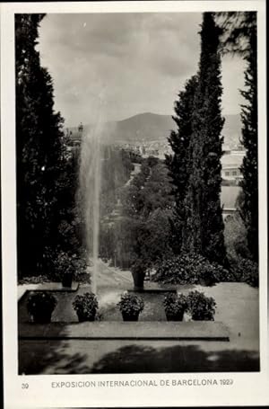 Ansichtskarte / Postkarte Exposicion Internacional de Barcelona 1929, Jardines