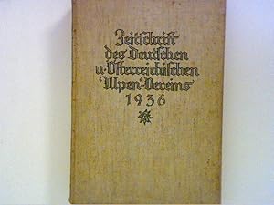 Imagen del vendedor de Zeitschrift des Deutschen und sterreichischen Alpenvereins ,Jahrbuch Jahrgang 1936 - Band 67. a la venta por ANTIQUARIAT FRDEBUCH Inh.Michael Simon