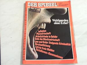 Der Spiegel. 30.10.1972, 26. Jahrgang. Nr. 45. Das deutsche Nachrichtenmagazin. Titelgeschichte: ...