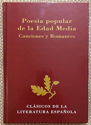 Clásicos De La Literatura Española. Poesía Popular De La Edad Media