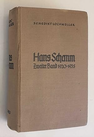 Hans Schemm - Zweiter Band 1920-1935