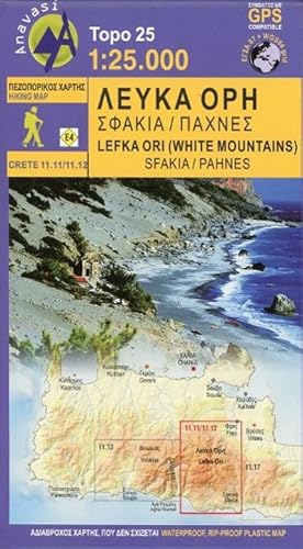 Bild des Verkufers fr Lefka Ori (Weie Berge) - Pachnes 1 : 25 000 : Topografische Bergwanderkarte 11.11/11.12. Kreta - Griechenland zum Verkauf von Smartbuy