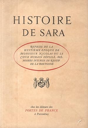 Seller image for Histoire de Sara for sale by JP Livres