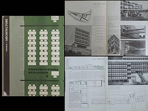 TECHNIQUES ET ARCHITECTURE n°2 1963 ECOLES, BAGNOLS SUR CEZE, Jean Prouvé, LODS