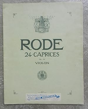 24 caprices pour le violon.