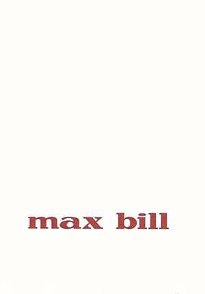 Seller image for Max Bill for sale by studio montespecchio