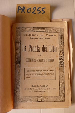 La tenuta dei libri in scrittura semplice e doppia