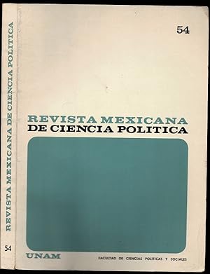 Image du vendeur pour Antecedentes de la seguridad socidal in Revista Mexicana de Ciencia Politica Volume XIV (14) Number 54 mis en vente par The Book Collector, Inc. ABAA, ILAB