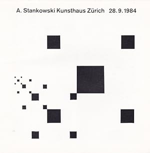 Bild des Verkufers fr A. Stankowski Kunsthaus Zrich 28.9.1984 zum Verkauf von studio montespecchio