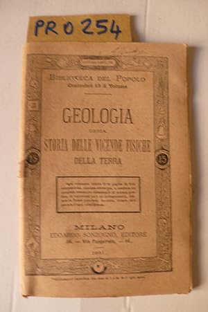Geologia ossia storia delle vicende fisiche della terra