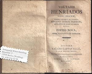 Voltarii Henriados Libri Decem----- Editio Nova, Probe Recognita et Castigata