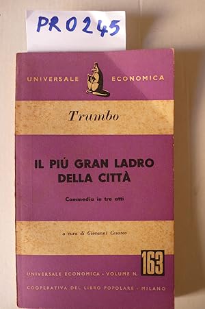 Il più grande ladro della città,commedia in tre atti