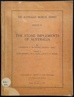 The stone implements of Australia.