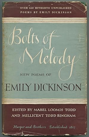 Seller image for Bolts of Melody: New Poems by Emily Dickinson for sale by Between the Covers-Rare Books, Inc. ABAA
