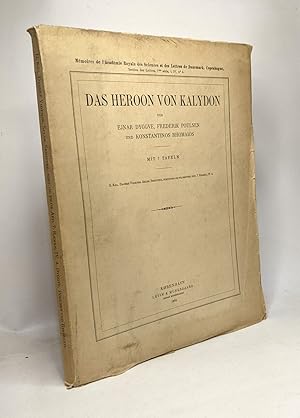 Bild des Verkufers fr Das heroon von Kalydon - Mit 7 tafeln --- mmoires de l'acadmie royale des sciences et des lettres de Danemark seciont des lettres 7me srie T. IV n4 zum Verkauf von crealivres