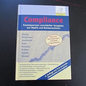 Bild des Verkufers fr Compliance - Konsequenzen verschrfter Vorgaben aus WpHG und Bankenaufsicht zum Verkauf von Bookstore-Online
