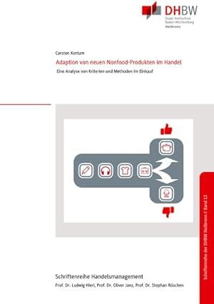 Image du vendeur pour Adaption von neuen Nonfood-Produkten im Handel mis en vente par Rheinberg-Buch Andreas Meier eK
