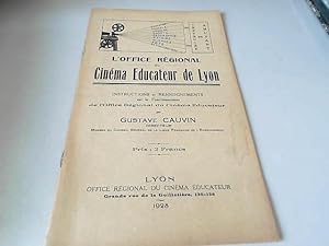 Image du vendeur pour L'office rgional du cinma ducateur de Lyon, instructions et renseignements mis en vente par JLG_livres anciens et modernes