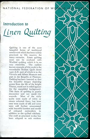 Bild des Verkufers fr Introduction to Linen Quilting zum Verkauf von Little Stour Books PBFA Member
