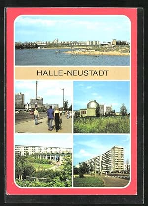 Ansichtskarte Halle-Neustadt, Sternwarte der Station Junger Techniker und Naturforscher