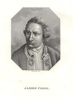 Bild des Verkufers fr (Marton 27. 10. 1728 - 14. 02. 1779 Hawai). Engl. Seefahrer, Kartograph und Entdecker zahlreicher Inseln im Pazifischen Ozean. Brustbild,. zum Verkauf von Antiquariat Clemens Paulusch GmbH