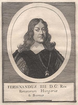 Ferdinand IV. (Wien 08. 09. 1633 - 09. 07. 1654 Wien). Röm.-dt. König (1653-1654). Er stammt aus ...