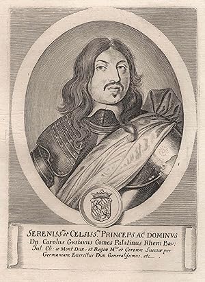 (Nyköping 08. 11. 1622 - 13. 02. 1660 Göteborg). König von Schweden und Pfalzgraf von Zweibrücken...