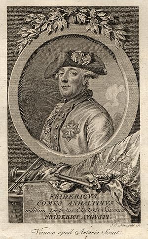 Friedrich August I. "der Gerechte" (Dresden 23. 12. 1750 - 05. 05. 1827 Dresden). Kurfürst von Sa...