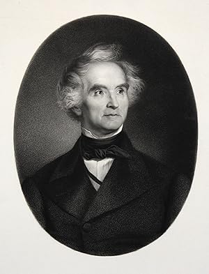 Imagen del vendedor de Justus Freiherr von Liebig (Darmstadt 12. 05. 1803 - 18. 04. 1873 Mnchen). Freiherr von Liebig seit 1845. Dt. Chemiker, Professor in Giessen und Mnchen. Brustbild im Oval leicht nach rechts. a la venta por Antiquariat Clemens Paulusch GmbH