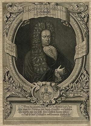 Christian Siegmund Schacher (Leipzig 26. 05. 1665 - 24. 11. 1699 Leipzig). Jurist in Leipzig. Bru...