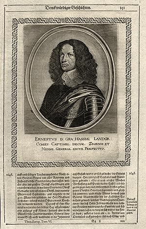 Ernst von Hessen-Rheinfels-Rotenburg (Kassel 08. 12. 1623 - 02. 05. 1693 Köln). Landgraf von Hess...
