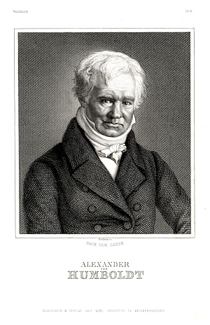 Bild des Verkufers fr (Berlin 14. 09. 1769 - 06. 05. 1859 Berlin). Naturforscher mit weit ber die Grenzen Europas hinausreichendem Wirkungsfeld. Brustbild,. zum Verkauf von Antiquariat Clemens Paulusch GmbH