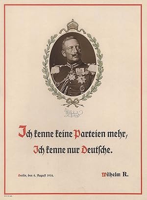 Seller image for (Berlin 27. 01. 1859 - 04. 06. 1941 Doorn, Niederlande). Knig von Preussen. Brustbild im Oval fast en face, leicht nach rechts, in Galauniform mit vielen Orden ,. for sale by Antiquariat Clemens Paulusch GmbH