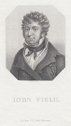 Immagine del venditore per John Field (Dublin 26. 07. 1782 - 23. 01. 1837 Moskau). Irischer Komponist und Pianist. Brustbild im Achteck. venduto da Antiquariat Clemens Paulusch GmbH